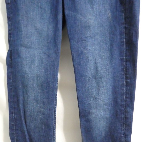 & DENIM By H&M Skinny Regular Waist Blue Distressed Denim, size 27 BNWOT - Picture 4 of 15